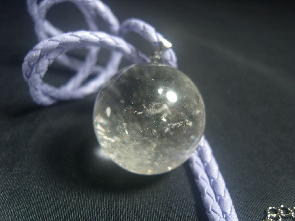 무지개백수정펜던트27mm