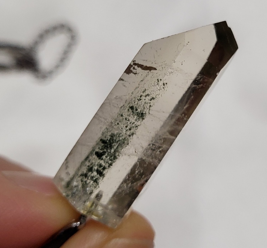 황수정 클로라이트 팬텀 펜던트