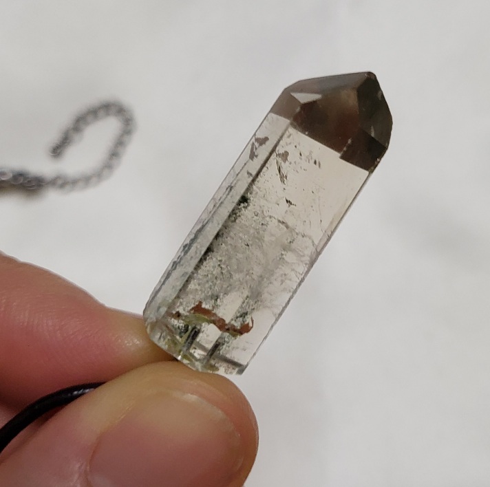 황수정 클로라이트 팬텀 펜던트