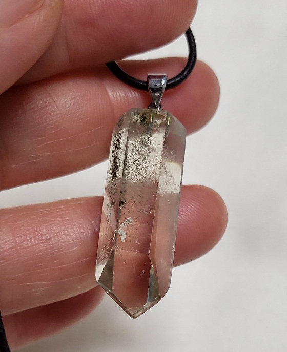 황수정 클로라이트 팬텀 펜던트