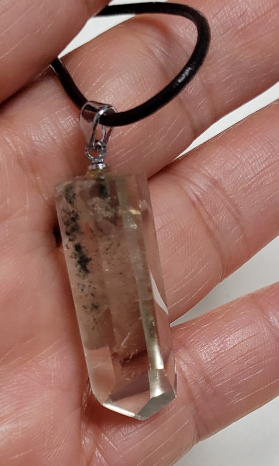 황수정 클로라이트 팬텀 펜던트