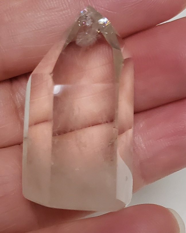 무지개 황수정 육각주