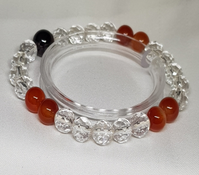 가넷과 카네리안 포인트 팔찌