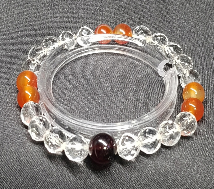 가넷과 카네리안 포인트 팔찌