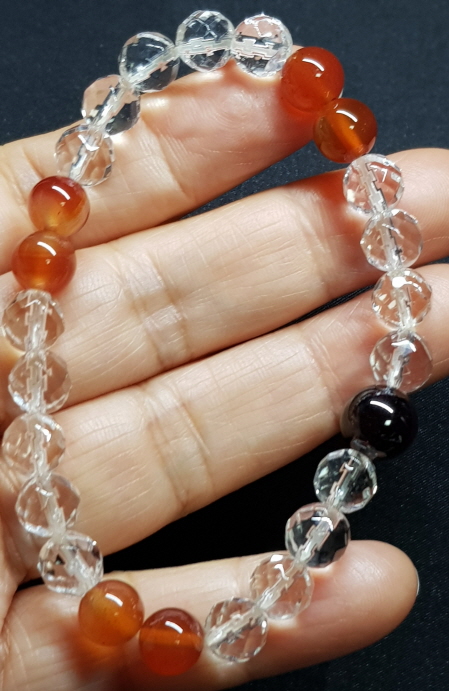 가넷과 카네리안 포인트 팔찌