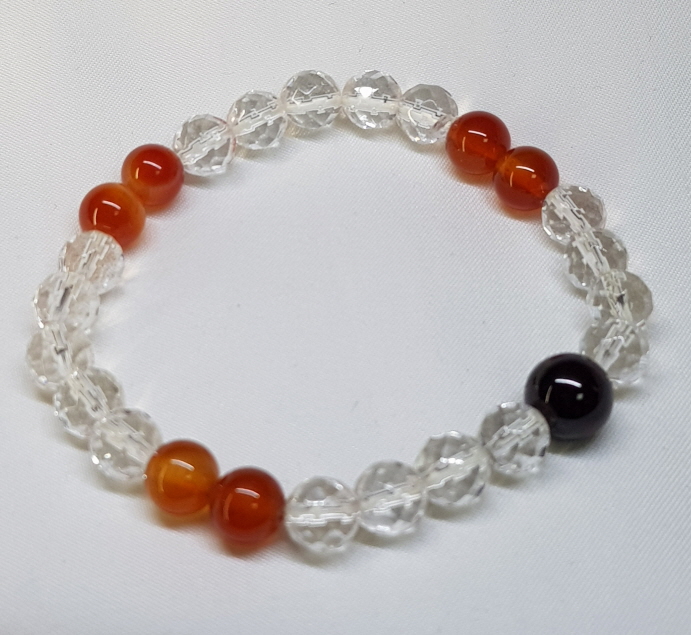 가넷과 카네리안 포인트 팔찌