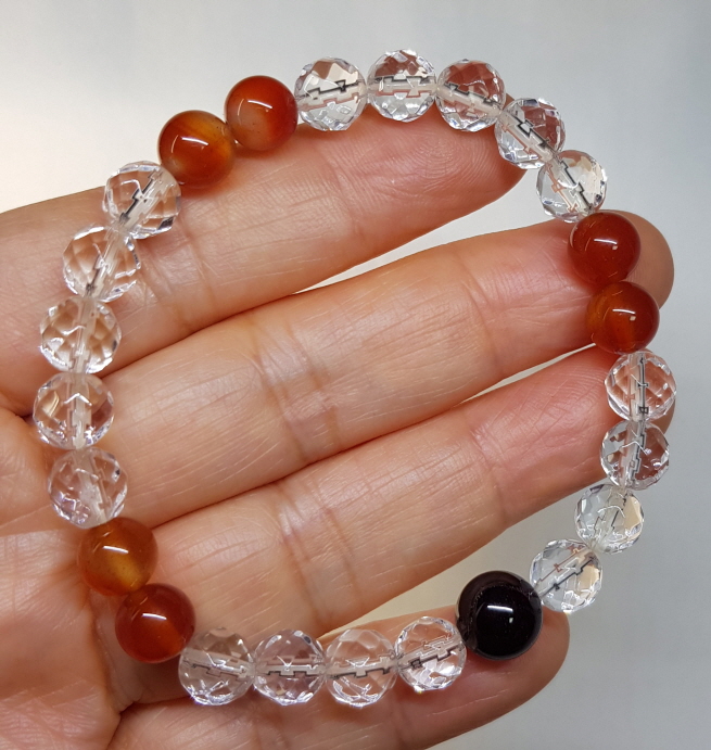 가넷과 카네리안 포인트 팔찌