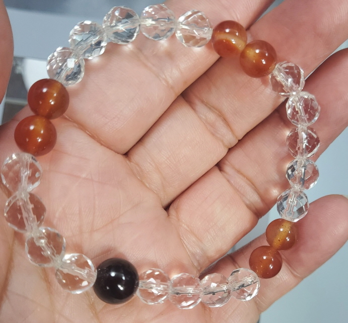 가넷과 카네리안 포인트 팔찌