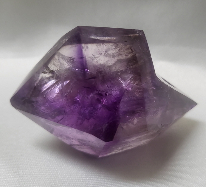 투명도  좋은 자수정 더블포인트형