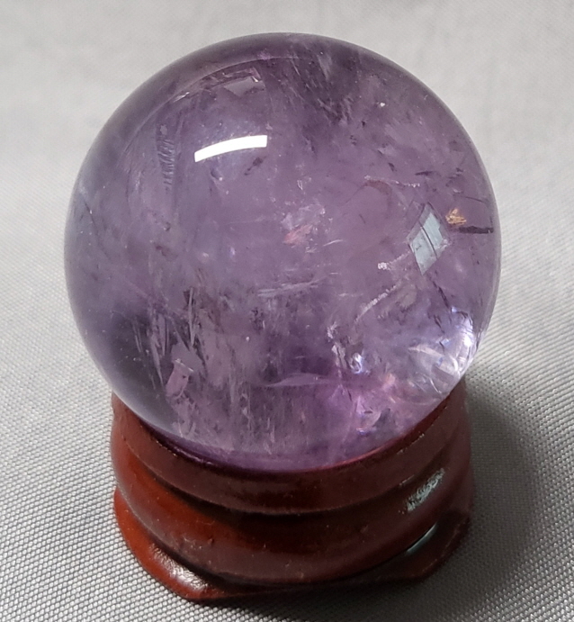 작은 자수정 구 30mm