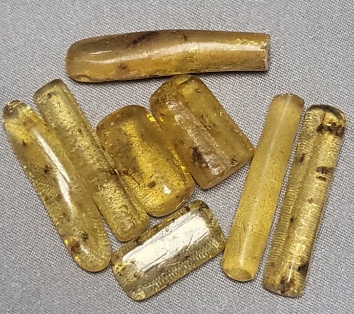 호박화석  8개 묶음