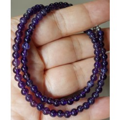 자수정 4mm 목걸이