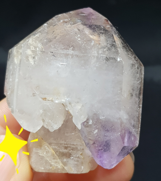 무지개  자수정 셉타형