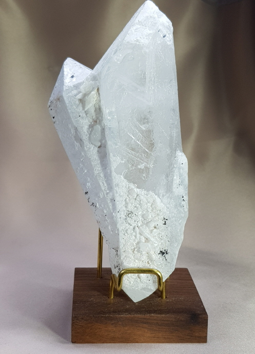 레무리안 수정  크로스형 더블포인트