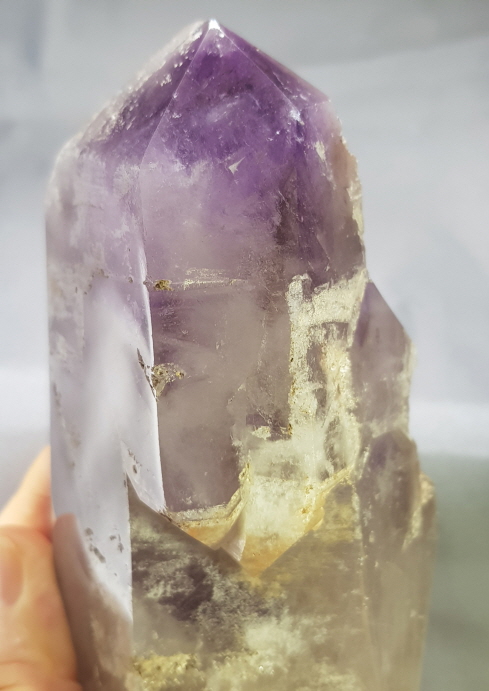 스모키 아메시스트 더블 포인트 형