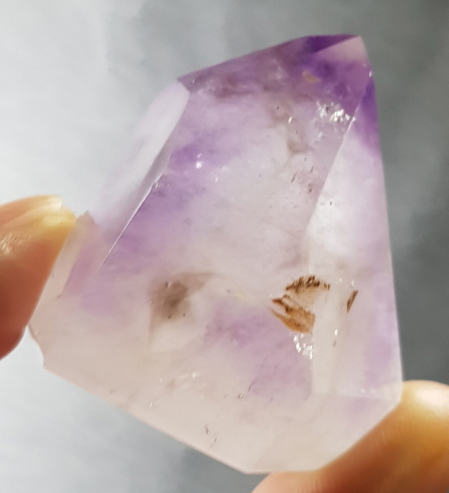 자앤연수정 (Amethyst  Smoky Quartz)육각주형