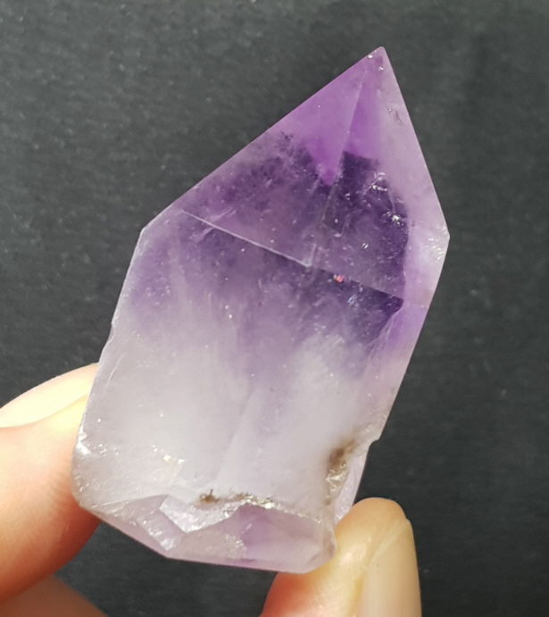 내츄럴 자수정 육각주형