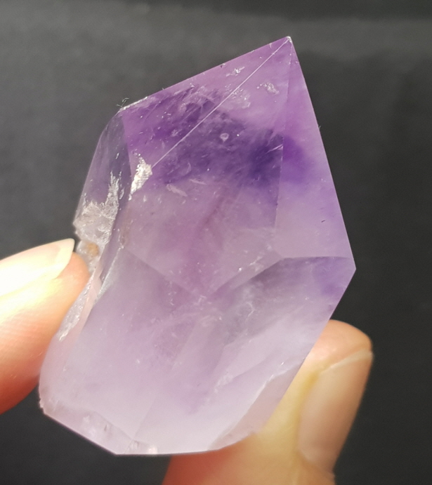 내츄럴 자수정 육각주형