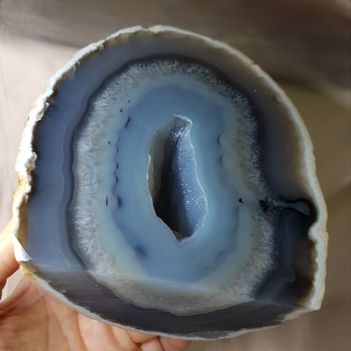 블루레이스 아게이트  지오드