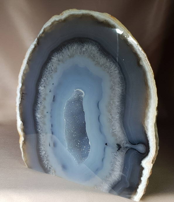 블루레이스 아게이트  지오드