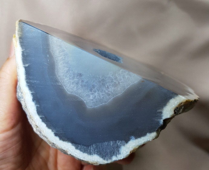 블루레이스 아게이트  지오드