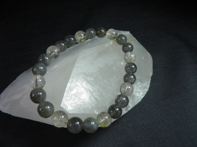 라브라도라이트금침수정 팔찌