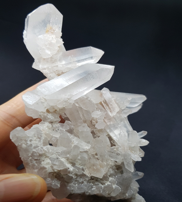 레무리안 시드 더블 포인트 원석클러스터