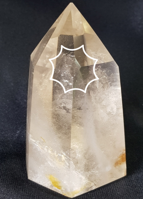 천연시트린( 황수정) 육각주