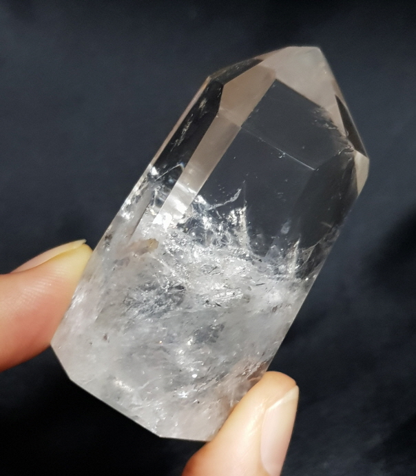 황수정(천연시트린) 육각주