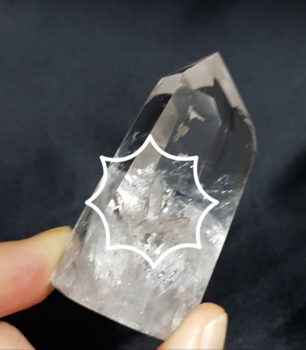 황수정(천연시트린) 육각주