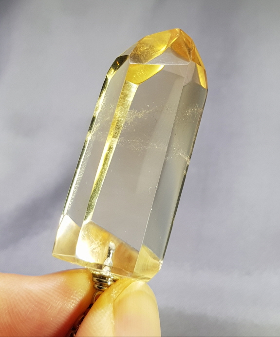 천연  시트린(황수정) 펜던트