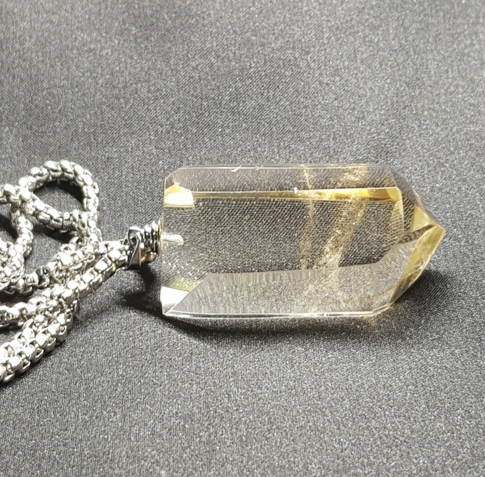 천연  시트린(황수정) 펜던트