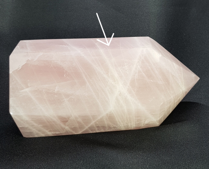 아프리카 장미수정 육각주