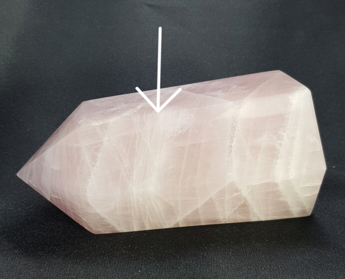 아프리카 장미수정 육각주