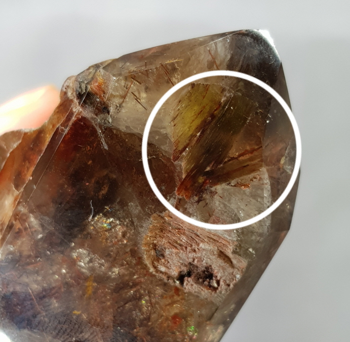 카콕세나이트 침형성 연수정 더블 포인트