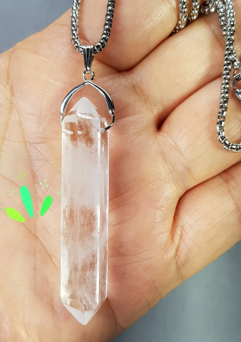 백수정 더블포인트 펜던트