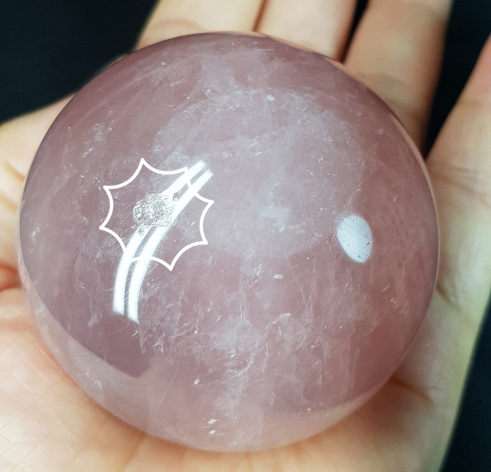 아프리카 스타장미수정구 60mm