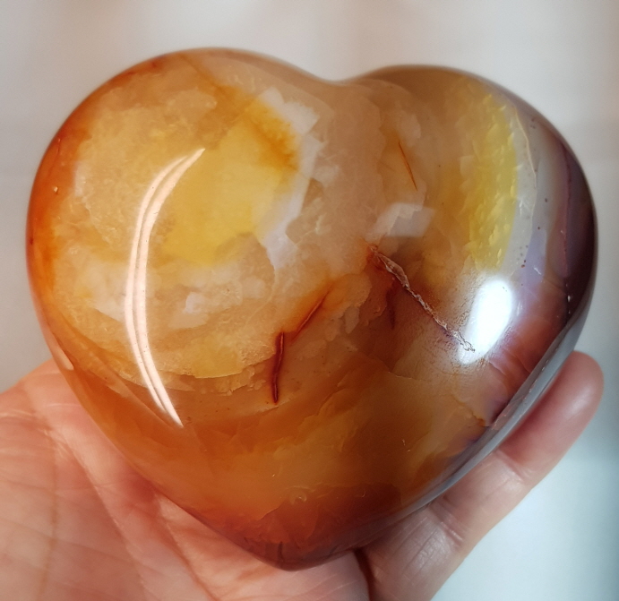 카네리안 큰 하트모양