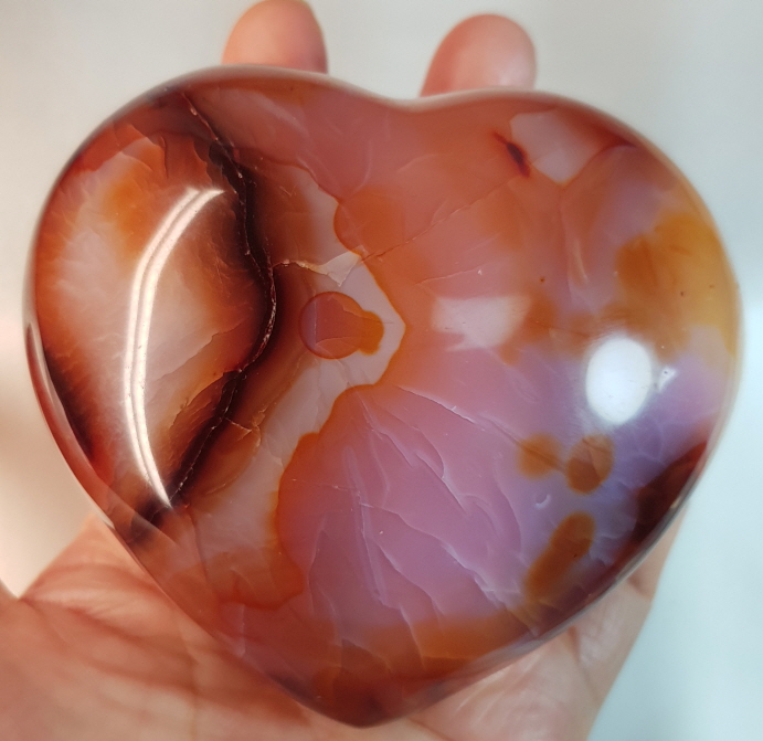 카네리안 큰 하트모양