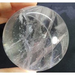 맑은 색감 무지개 형성백수정 63mm 구