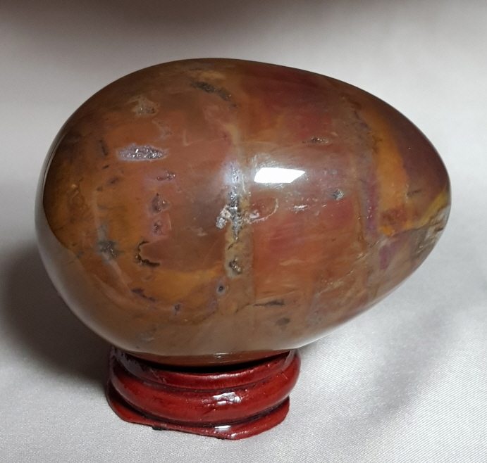 규화목(나무화석)수정 계란형