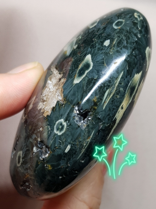 그린 플라워 자스파