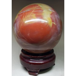 나무 화석(규화목)수정 구 92mm