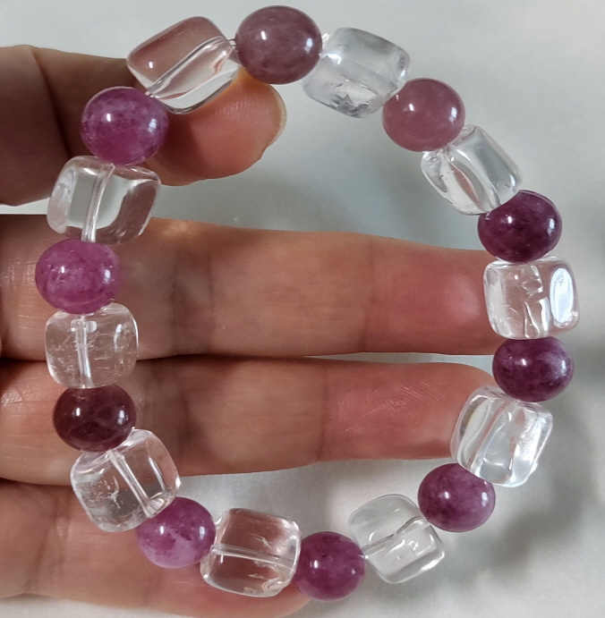 백수정과 핑크투어머린팔찌