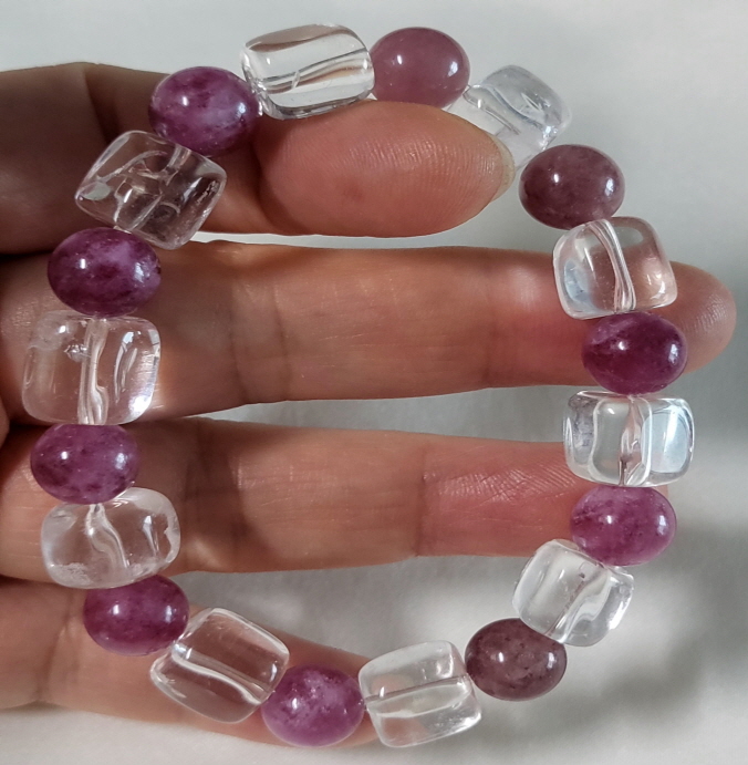 백수정과 핑크투어머린팔찌