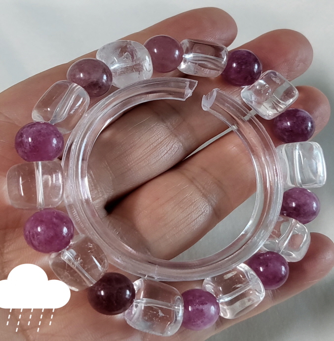 백수정과 핑크투어머린팔찌