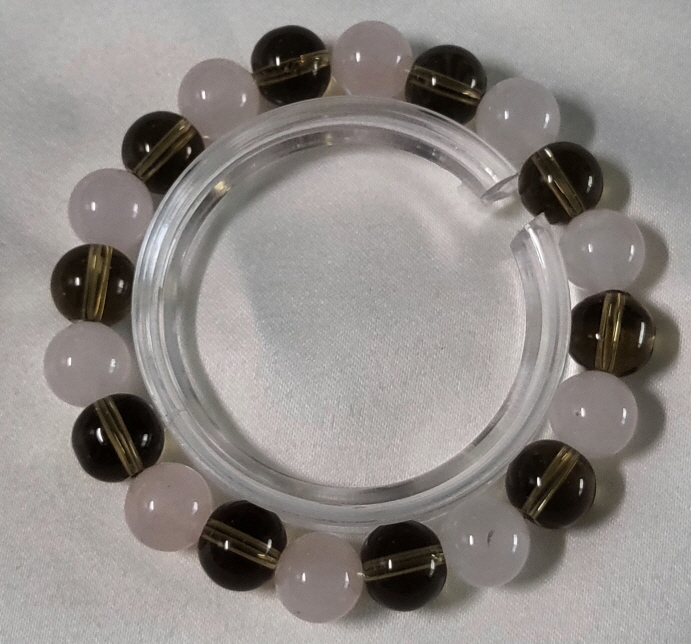 연수정과장미수정 라운드형팔찌