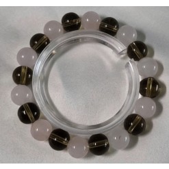 연수정과장미수정 라운드형팔찌