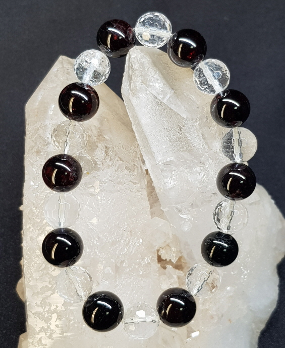 가넷 백수정10mm팔찌