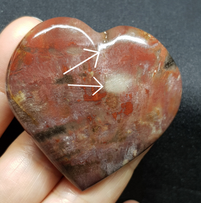 규화목(나무화석) 하트형